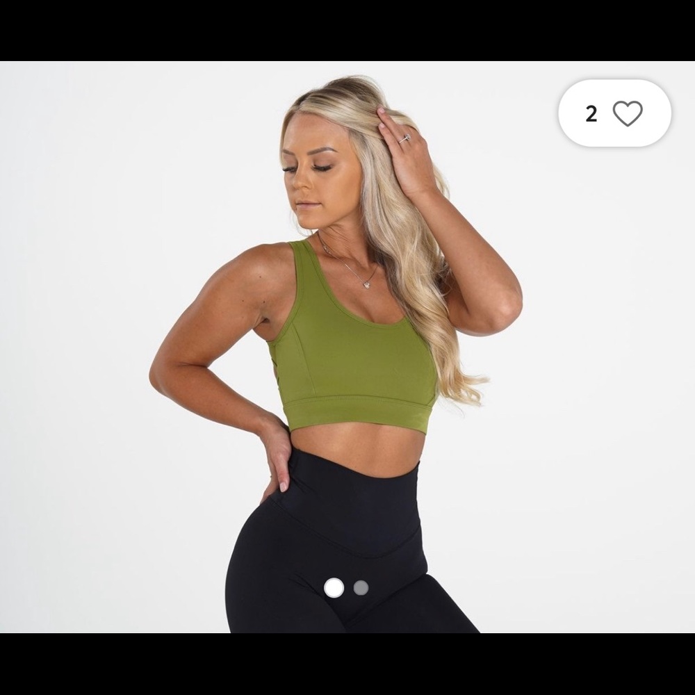 Nvgtn olive allure sports bra